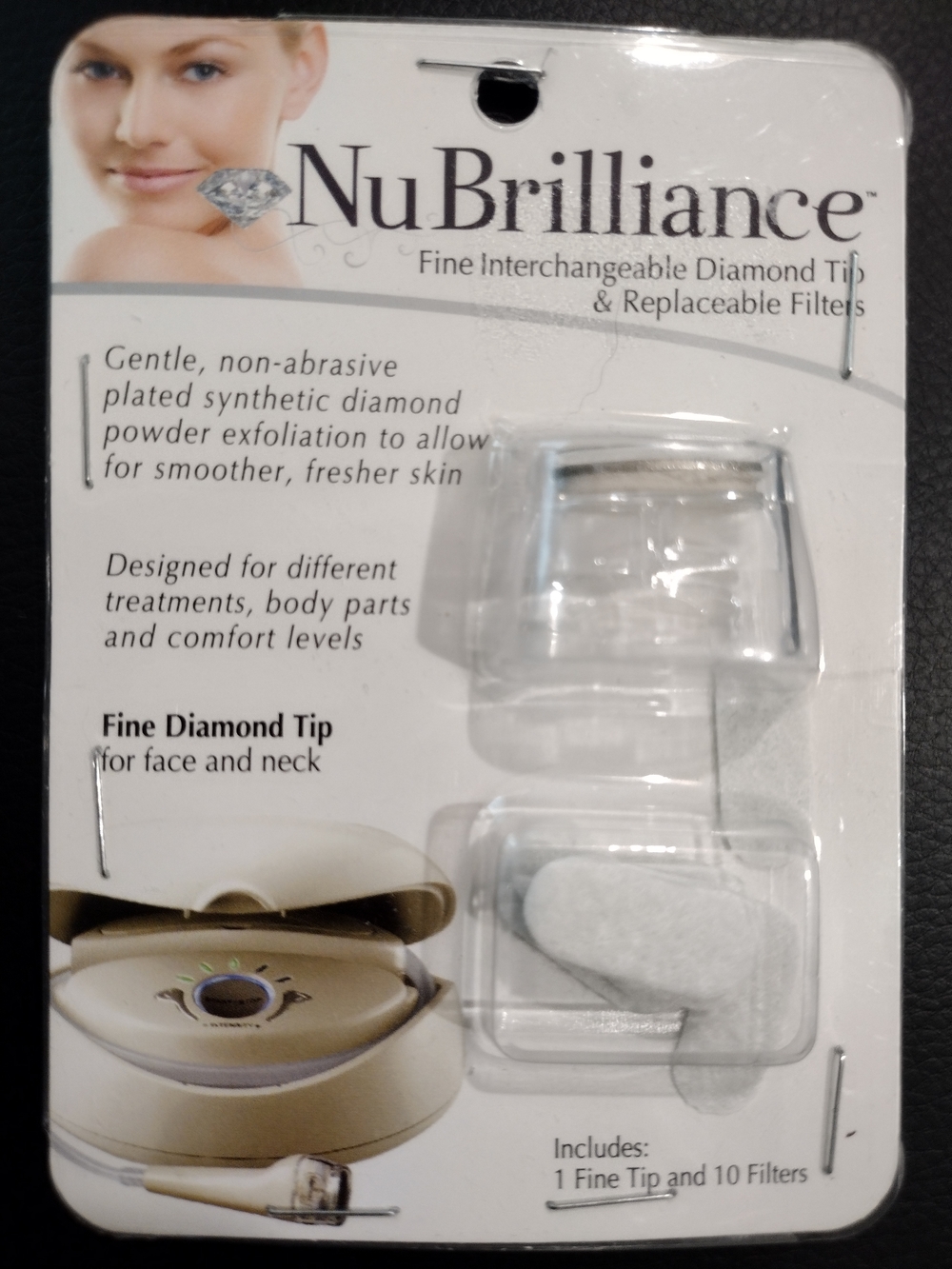 NuBrilliance 1 Fine Interchangeable Diamond Tip & 10 Replaceable Filters 30217P